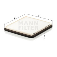 Фильтр салона MANN-FILTER CU 20 010